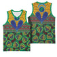 Afro Pattern Traditional Kanga Style Basketball Jersey - African Pride