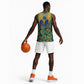 Afro Pattern Traditional Kanga Style Basketball Jersey - African Pride
