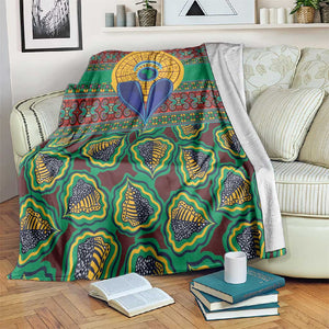 Afro Pattern Traditional Kanga Style Blanket