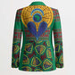 African Pattern Traditional Kanga Style Blazer