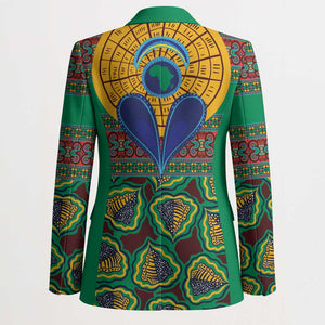 African Pattern Traditional Kanga Style Blazer