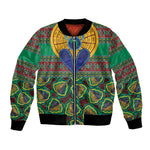 Afro Pattern Traditional Kanga Style Bomber Jacket