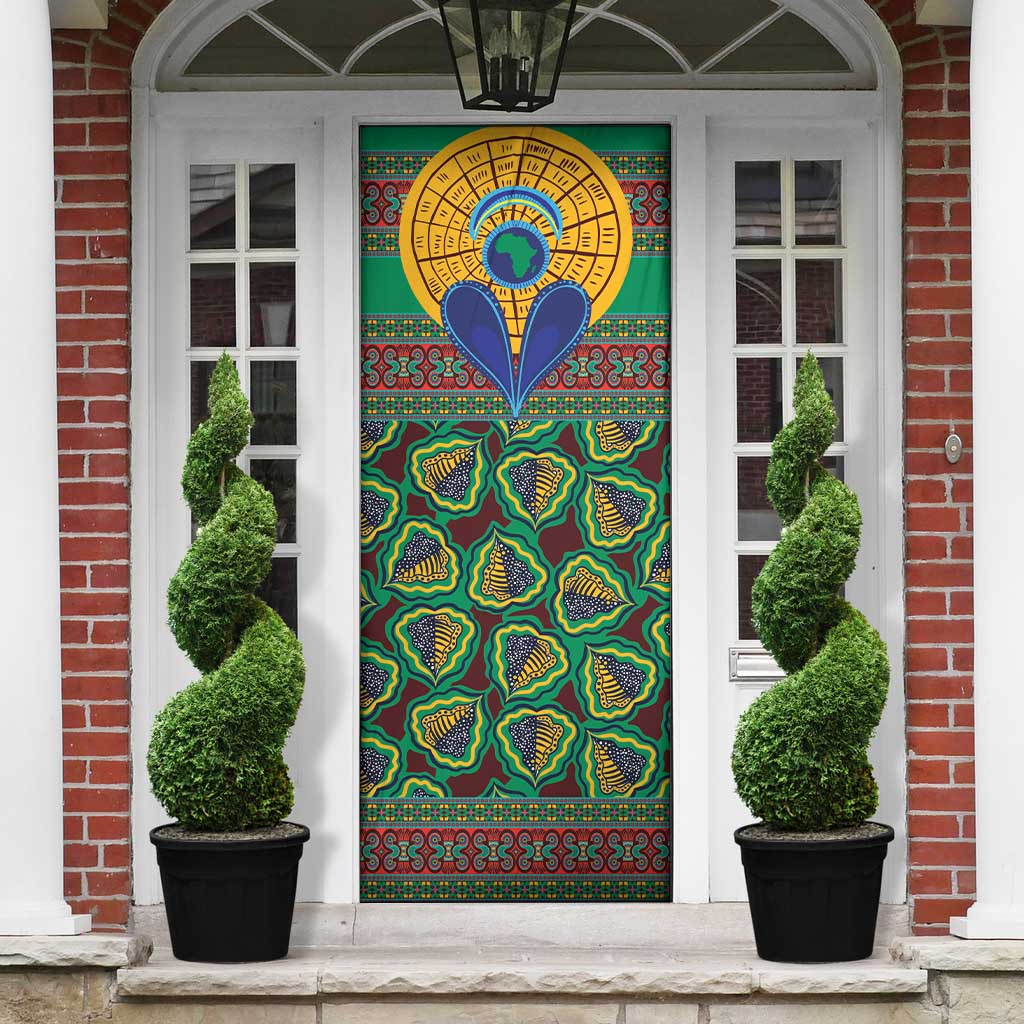 African Pattern Traditional Kanga Style Door Cover
