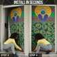 African Pattern Traditional Kanga Style Door Cover