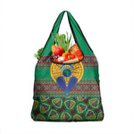 Afro Pattern Traditional Kanga Style Grocery Bag