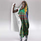Afro Pattern Traditional Kanga Style Hooded Blanket
