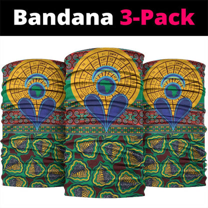 Afro Pattern Traditional Kanga Style Neck Gaiter LT9