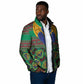 African Pattern Traditional Kanga Style Padded Jacket