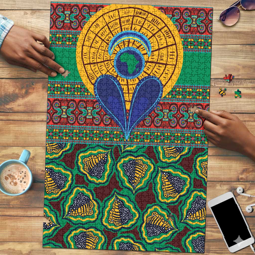 African Pattern Traditional Kanga Style Puzzle by African Pride Shop