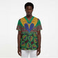 African Pattern Traditional Kanga Style Scrub Top