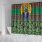 Afro Pattern Traditional Kanga Style Shower Curtain