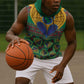 Afro Pattern Traditional Kanga Style Sleeveless Hoodie - African Pride