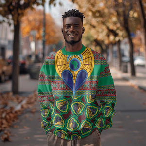 Afro Pattern Traditional Kanga Style Sweatshirt