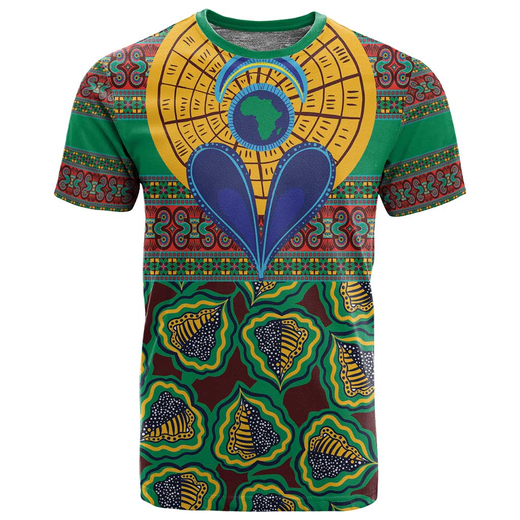 Afro Pattern Traditional Kanga Style T shirt