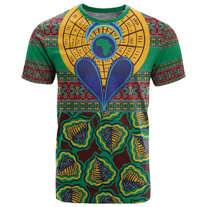 Afro Pattern Traditional Kanga Style T shirt