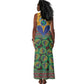 Afro Pattern Traditional Kanga Style Tank Maxi Dress