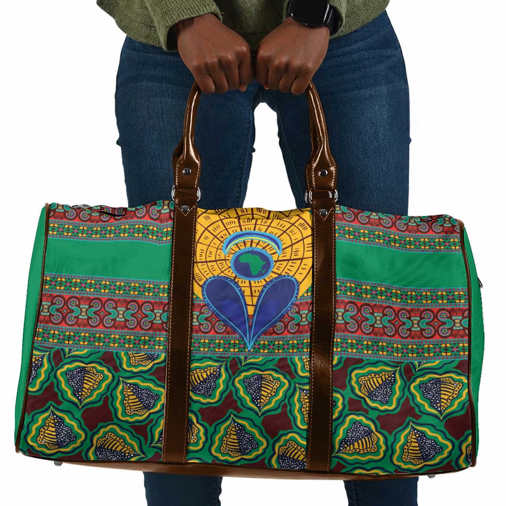 African Pattern Traditional Kanga Style Travel Bag