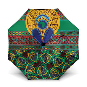 African Pattern Traditional Kanga Style Umbrella
