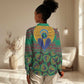 Afro Pattern Traditional Kanga Style Women Casual Shirt LT9