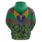 Afro Pattern Traditional Kanga Style Zip Hoodie