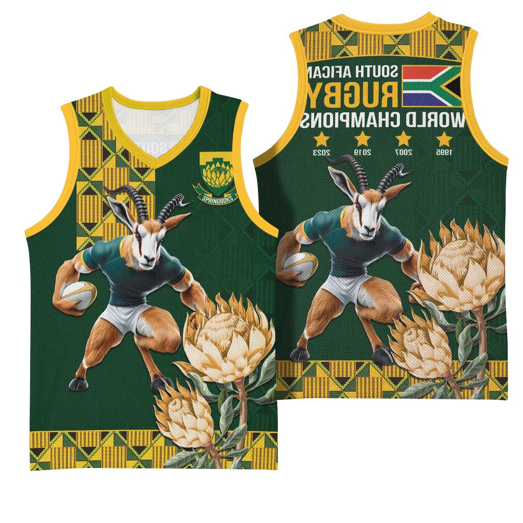 South Africa Rugby History World Champions Basketball Jersey Springboks Make History - African Pride