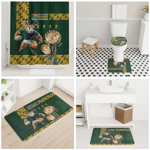 South Africa Rugby History World Champions Bathroom Set Springboks Make History