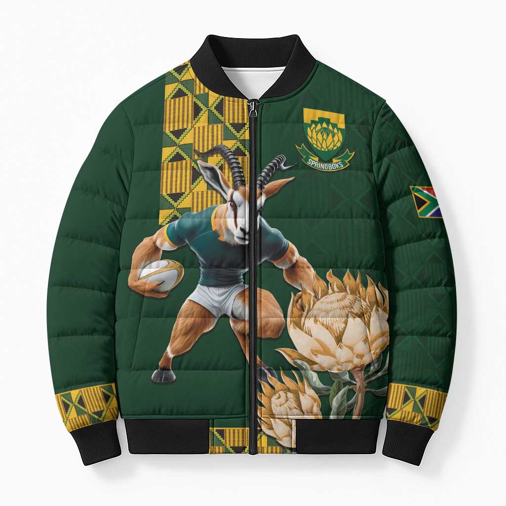 South Africa Rugby History World Champions Bomber Puffer Jacket Springboks Make History