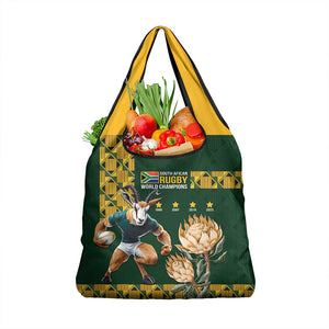 South Africa Rugby History World Champions Grocery Bag Springboks Make History