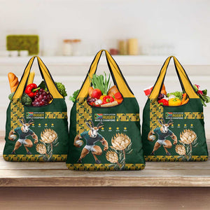 South Africa Rugby History World Champions Grocery Bag Springboks Make History