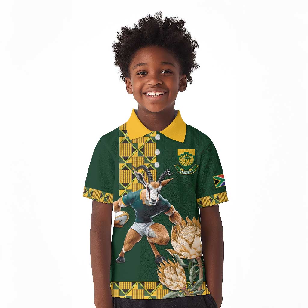 South Africa Rugby History World Champions Kid Polo Shirt Springboks ...