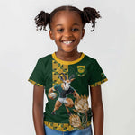 South Africa Rugby History World Champions Kid T shirt Springboks Make History