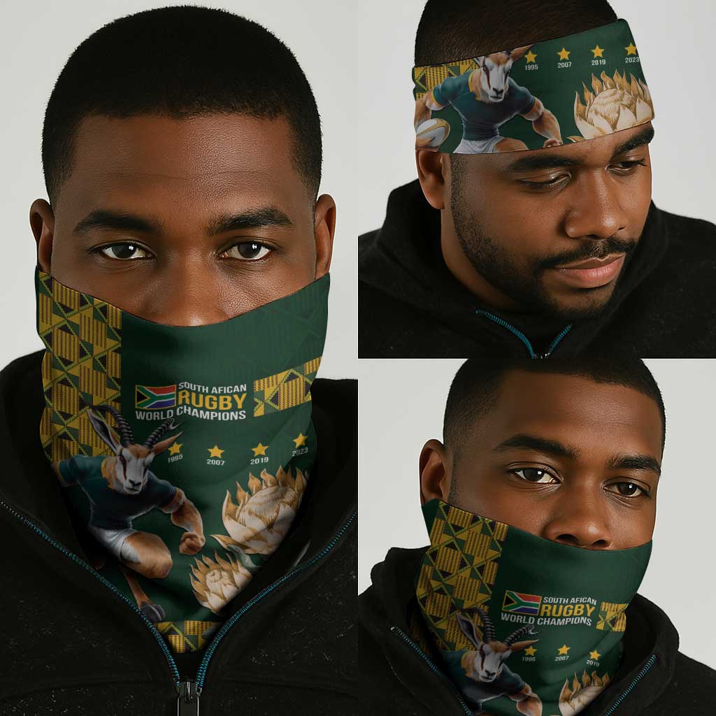 South Africa Rugby History World Champions Neck Gaiter Springboks Make History LT9