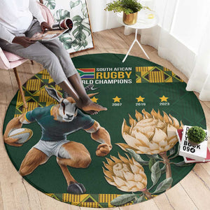 South Africa Rugby History World Champions Round Carpet Springboks Make History