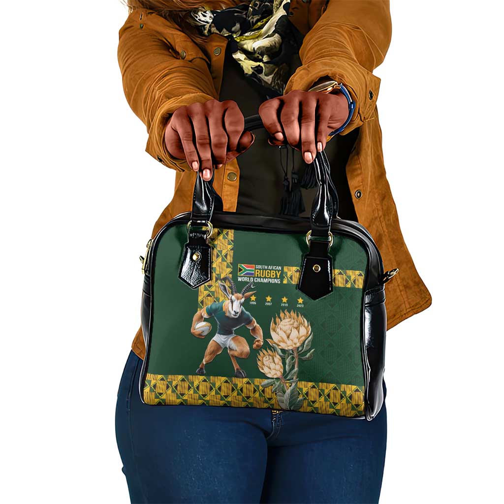 South Africa Rugby History World Champions Shoulder Handbag Springboks Make History