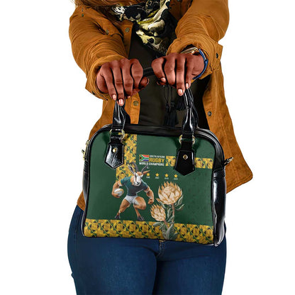 South Africa Rugby History World Champions Shoulder Handbag Springboks Make History