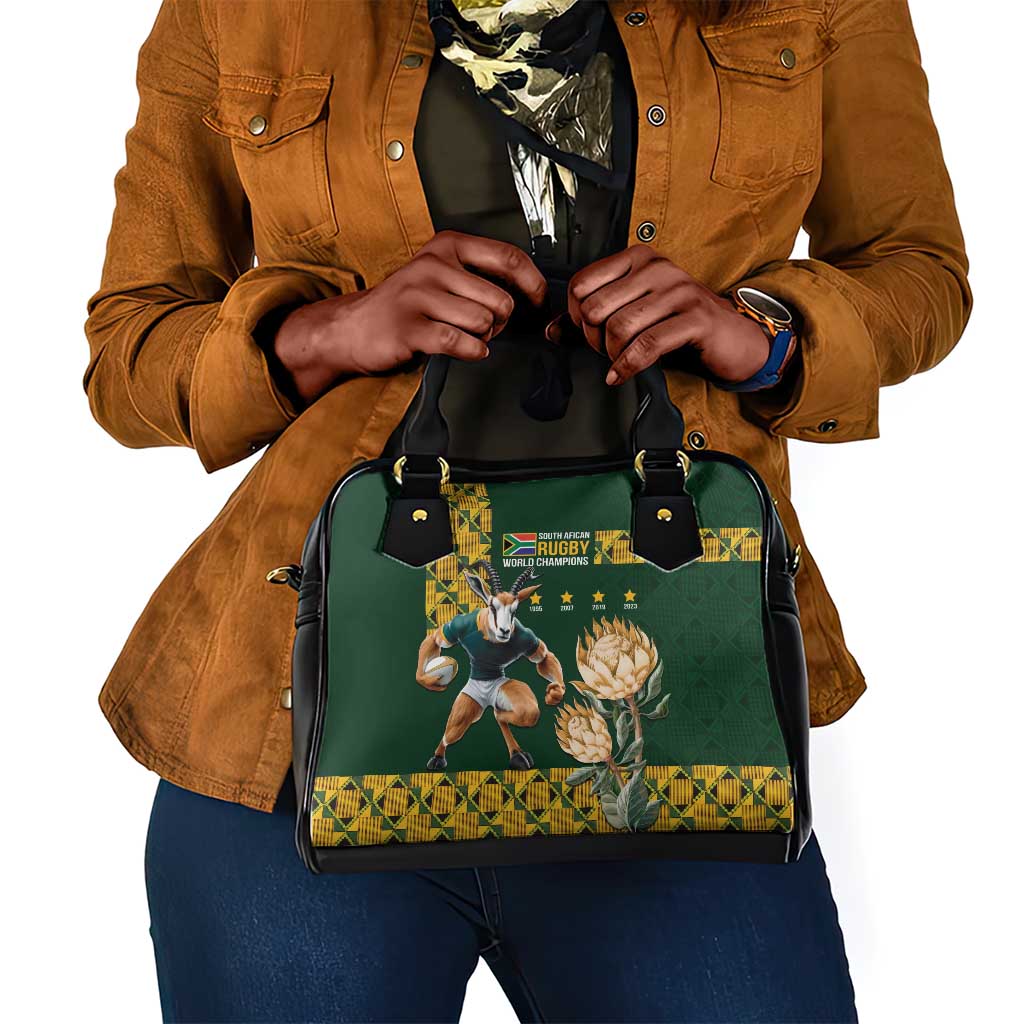 South Africa Rugby History World Champions Shoulder Handbag Springboks Make History