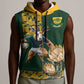 South Africa Rugby History World Champions Sleeveless Zip Hoodie Springboks Make History - African Pride