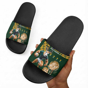 South Africa Rugby History World Champions Slide Sandals Springboks Make History