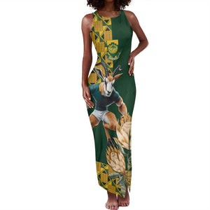 South Africa Rugby History World Champions Tank Maxi Dress Springboks Make History
