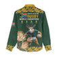 South Africa Rugby History World Champions Women Casual Shirt Springboks Make History LT9