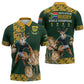 South Africa Rugby History World Champions Zipper Polo Shirt Springboks Make History