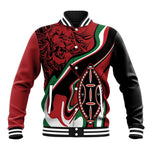 Happy Jamhuri Day Kenya Baseball Jacket Kenyan Lion and Maasai Shield