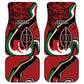 Happy Jamhuri Day Kenya Car Mats Kenyan Lion and Maasai Shield