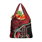 Happy Jamhuri Day Kenya Grocery Bag Kenyan Lion and Maasai Shield