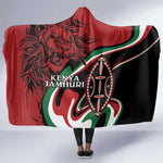 Happy Jamhuri Day Kenya Hooded Blanket Kenyan Lion and Maasai Shield
