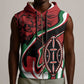Happy Jamhuri Day Kenya Sleeveless Zip Hoodie Kenyan Lion and Maasai Shield - African Pride