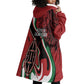 Happy Jamhuri Day Kenya Wearable Blanket Hoodie Kenyan Lion and Maasai Shield