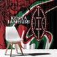 Happy Jamhuri Day Kenya Window Curtain Kenyan Lion and Maasai Shield