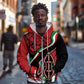 Happy Jamhuri Day Kenya Zip Hoodie Kenyan Lion and Maasai Shield