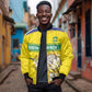 World Cricket Custom South Africa Bomber Jacket Protea Flower Come On Proteas!